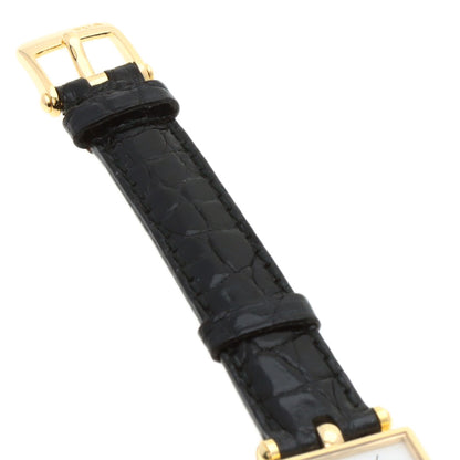 Van Cleef & Arpels Classic Carre Square Watches 122942B1 K18 Yellow Gold/Leather Ladies