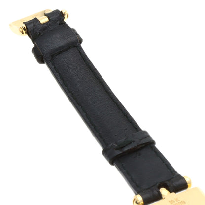 Van Cleef & Arpels Classic Carre Square Watches 122942B1 K18 Yellow Gold/Leather Ladies