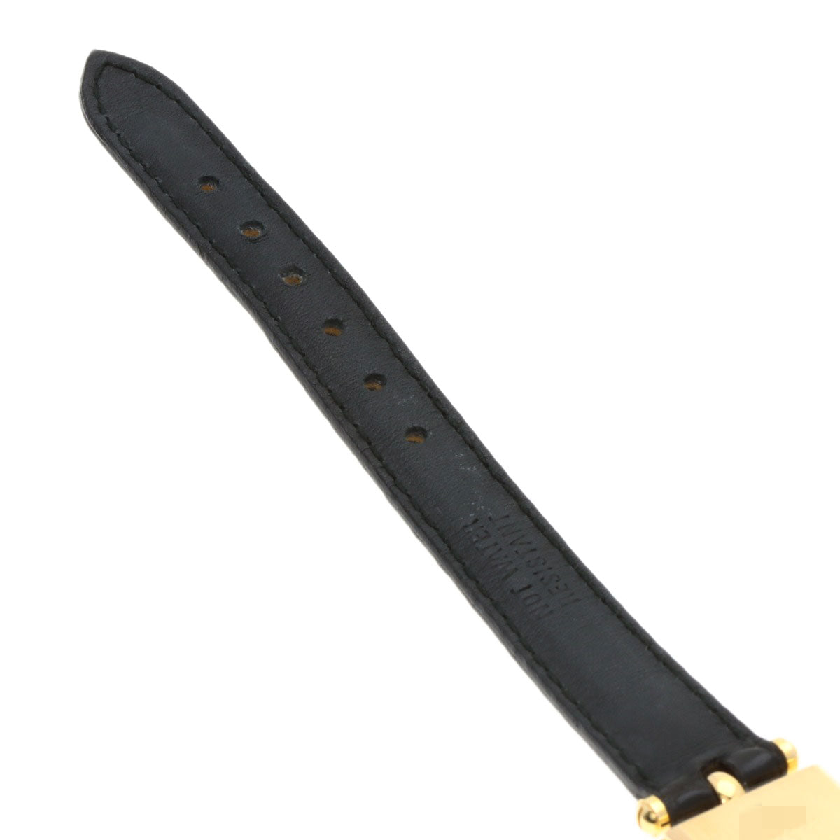 Van Cleef & Arpels Classic Carre Square Watches 122942B1 K18 Yellow Gold/Leather Ladies