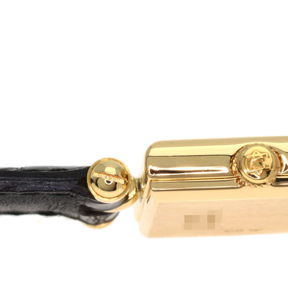 Van Cleef & Arpels Classic Carre Square Watches 122942B1 K18 Yellow Gold/Leather Ladies