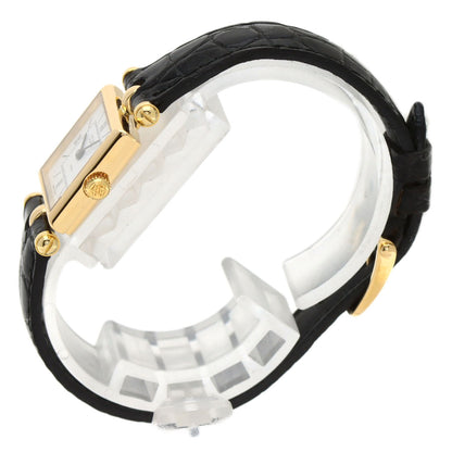 Van Cleef & Arpels Classic Carre Square Watches 122942B1 K18 Yellow Gold/Leather Ladies