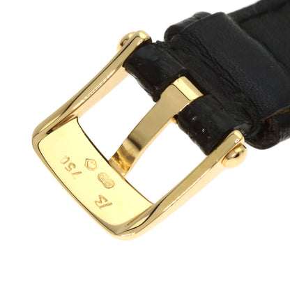 Van Cleef & Arpels Classic Carre Square Watches 122942B1 K18 Yellow Gold/Leather Ladies