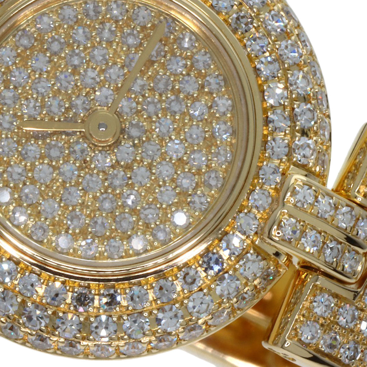 CARTIER Corise SM Maria Dial, Bezel, and Bracelet Diamond Watches WB1027BL K18 Yellow Gold/K18YGxDiamond Ladies