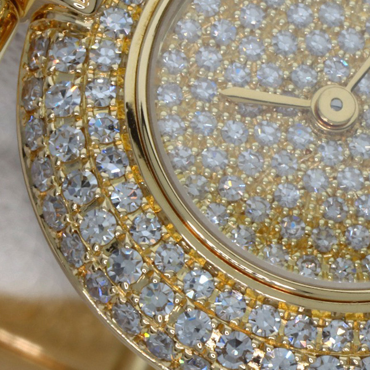 CARTIER Corise SM Maria Dial, Bezel, and Bracelet Diamond Watches WB1027BL K18 Yellow Gold/K18YGxDiamond Ladies