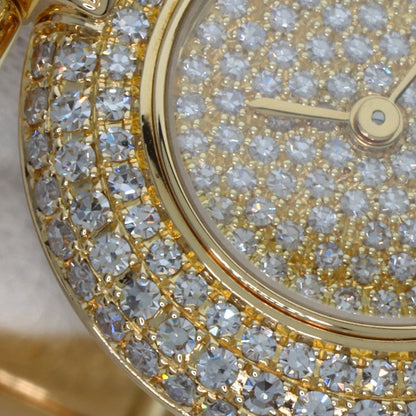 CARTIER Corise SM Maria Dial, Bezel, and Bracelet Diamond Watches WB1027BL K18 Yellow Gold/K18YGxDiamond Ladies