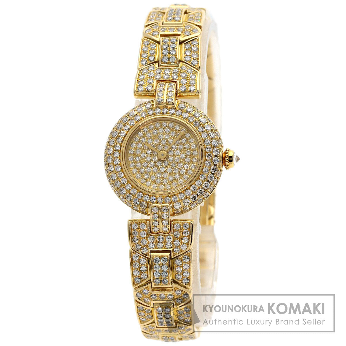 CARTIER Corise SM Maria Dial, Bezel, and Bracelet Diamond Watches WB1027BL K18 Yellow Gold/K18YGxDiamond Ladies