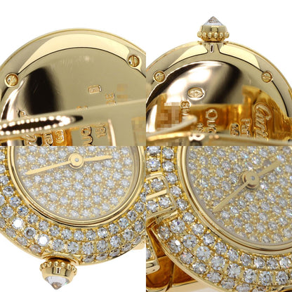 CARTIER Corise SM Maria Dial, Bezel, and Bracelet Diamond Watches WB1027BL K18 Yellow Gold/K18YGxDiamond Ladies