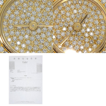 CARTIER Corise SM Maria Dial, Bezel, and Bracelet Diamond Watches WB1027BL K18 Yellow Gold/K18YGxDiamond Ladies