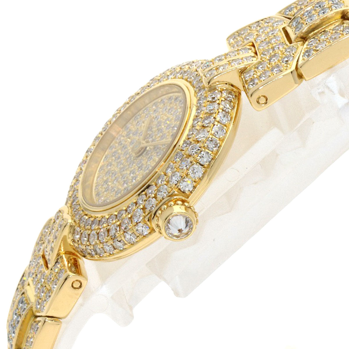 CARTIER Corise SM Maria Dial, Bezel, and Bracelet Diamond Watches WB1027BL K18 Yellow Gold/K18YGxDiamond Ladies