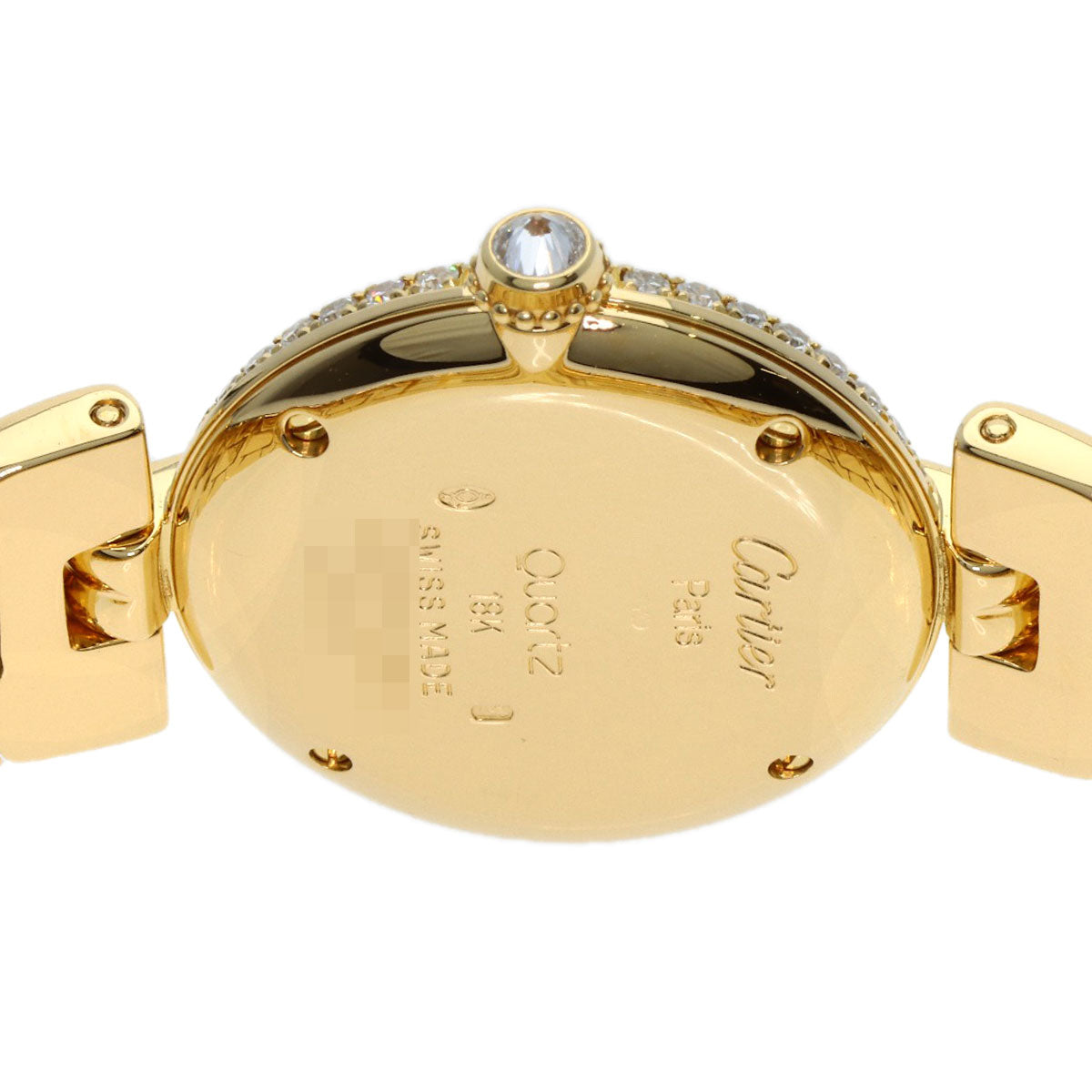 CARTIER Corise SM Maria Dial, Bezel, and Bracelet Diamond Watches WB1027BL K18 Yellow Gold/K18YGxDiamond Ladies