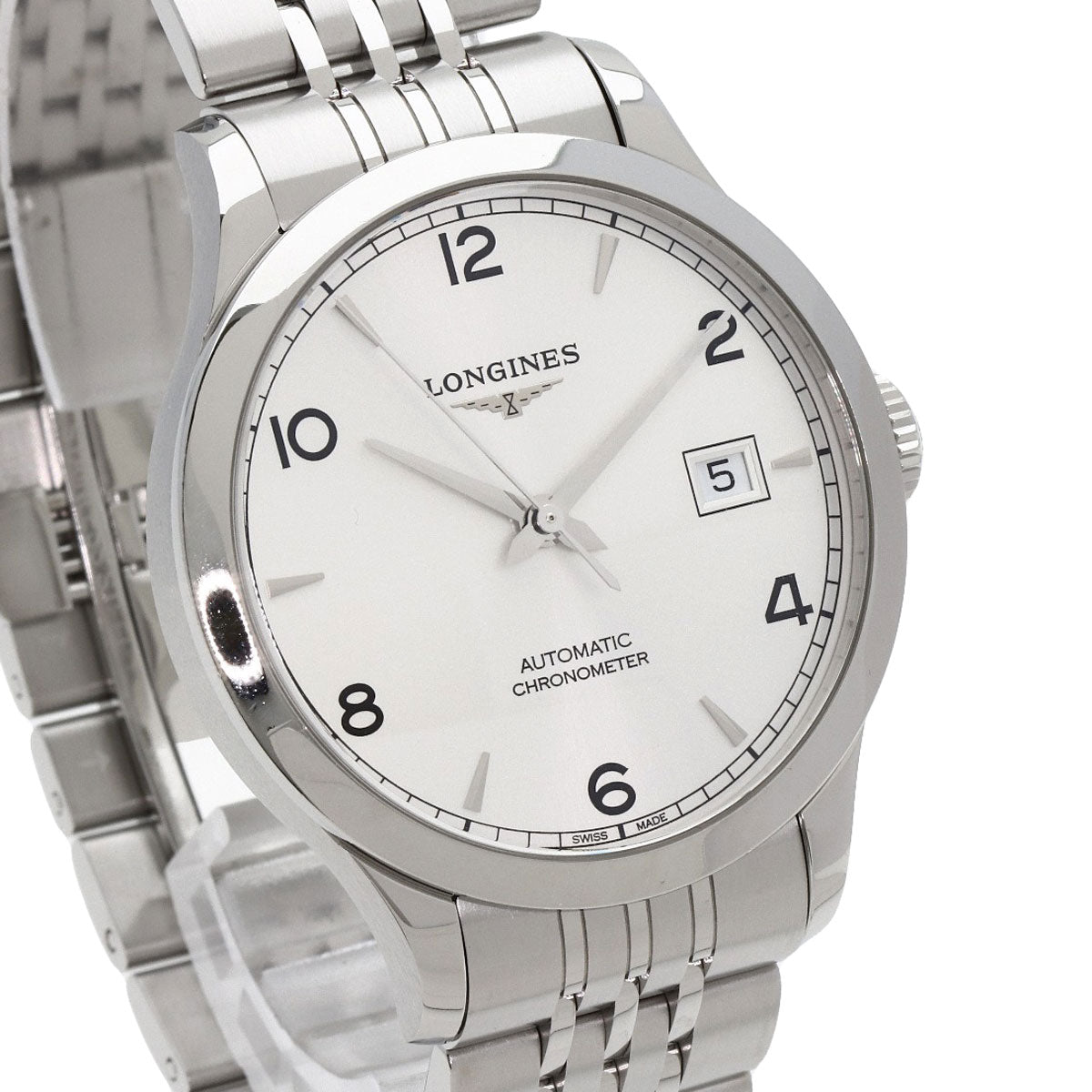 LONGINES record Watches L2.820.4.76.6 Stainless Steel/Stainless Steel mens