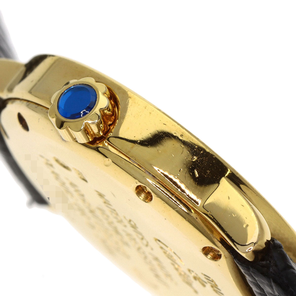 CARTIER Must Rondo Watches W1008743 Silver/Leather Ladies