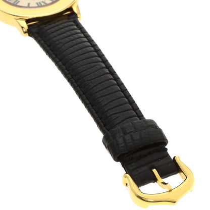 CARTIER Must Rondo Watches W1008743 Silver/Leather Ladies