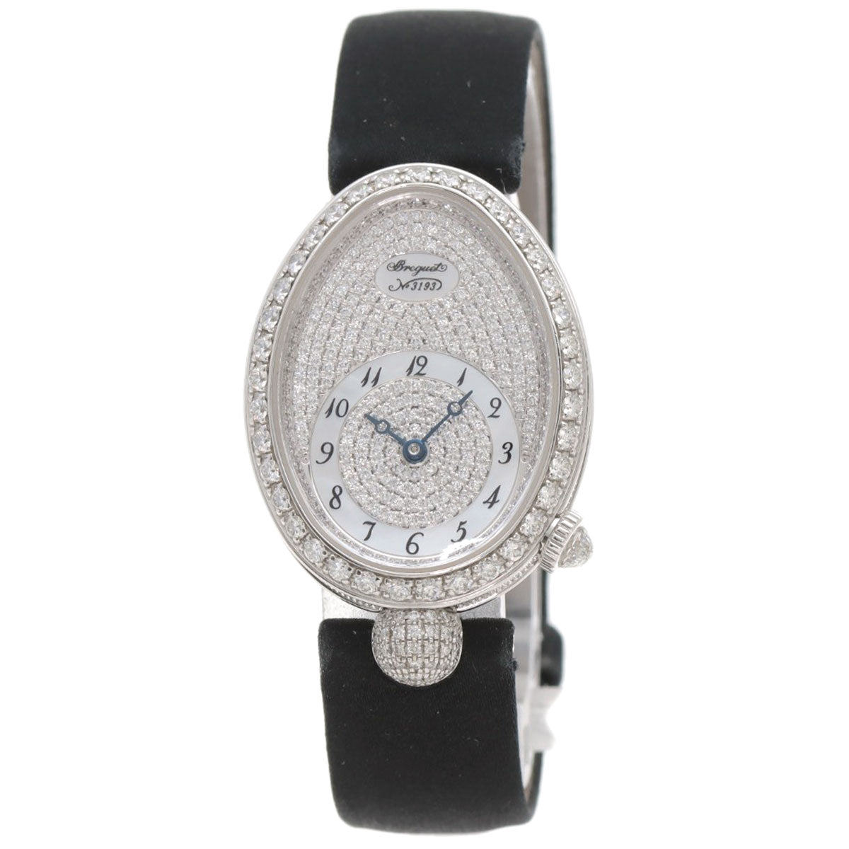 Breguet Queen of Naples Watches 8928BB 8D 844 K18 White Gold/Leather x Satin Ladies