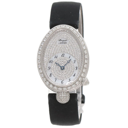 Breguet Queen of Naples Watches 8928BB 8D 844 K18 White Gold/Leather x Satin Ladies