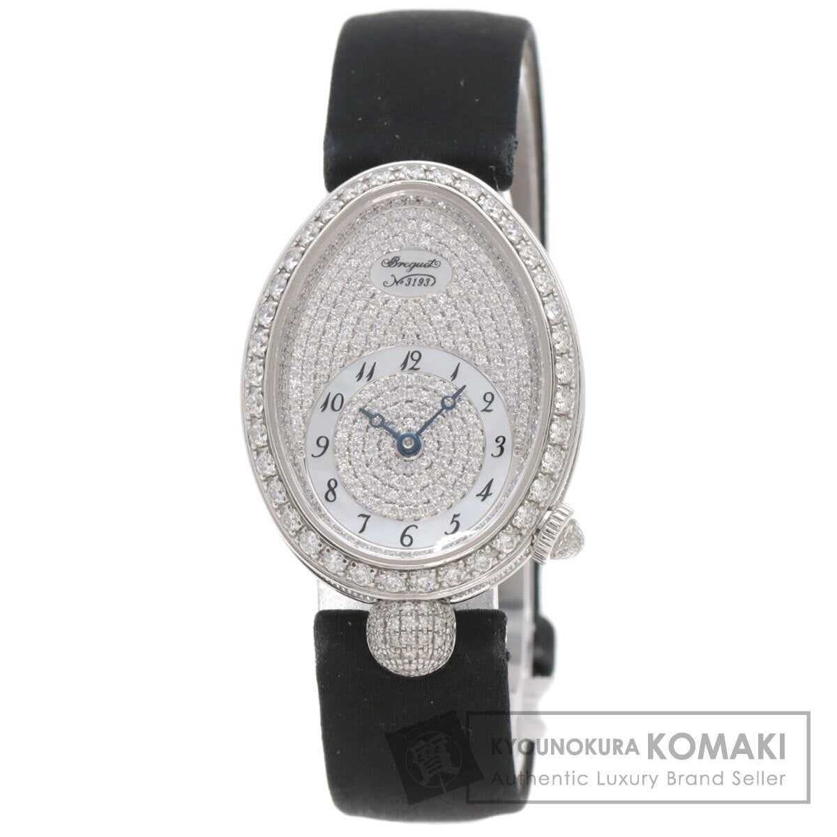 Breguet Queen of Naples Watches 8928BB 8D 844 K18 White Gold/Leather x Satin Ladies