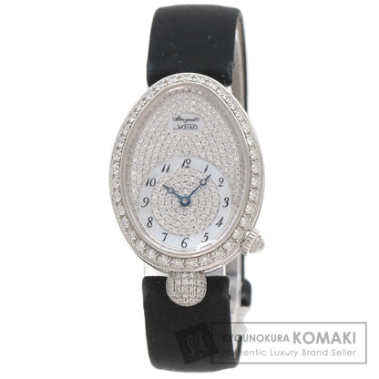 Breguet Queen of Naples Watches 8928BB 8D 844 K18 White Gold/Leather x Satin Ladies