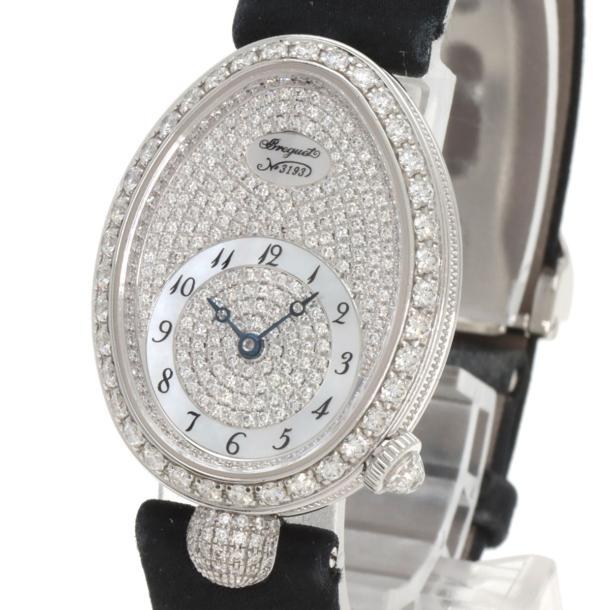 Breguet Queen of Naples Watches 8928BB 8D 844 K18 White Gold/Leather x Satin Ladies