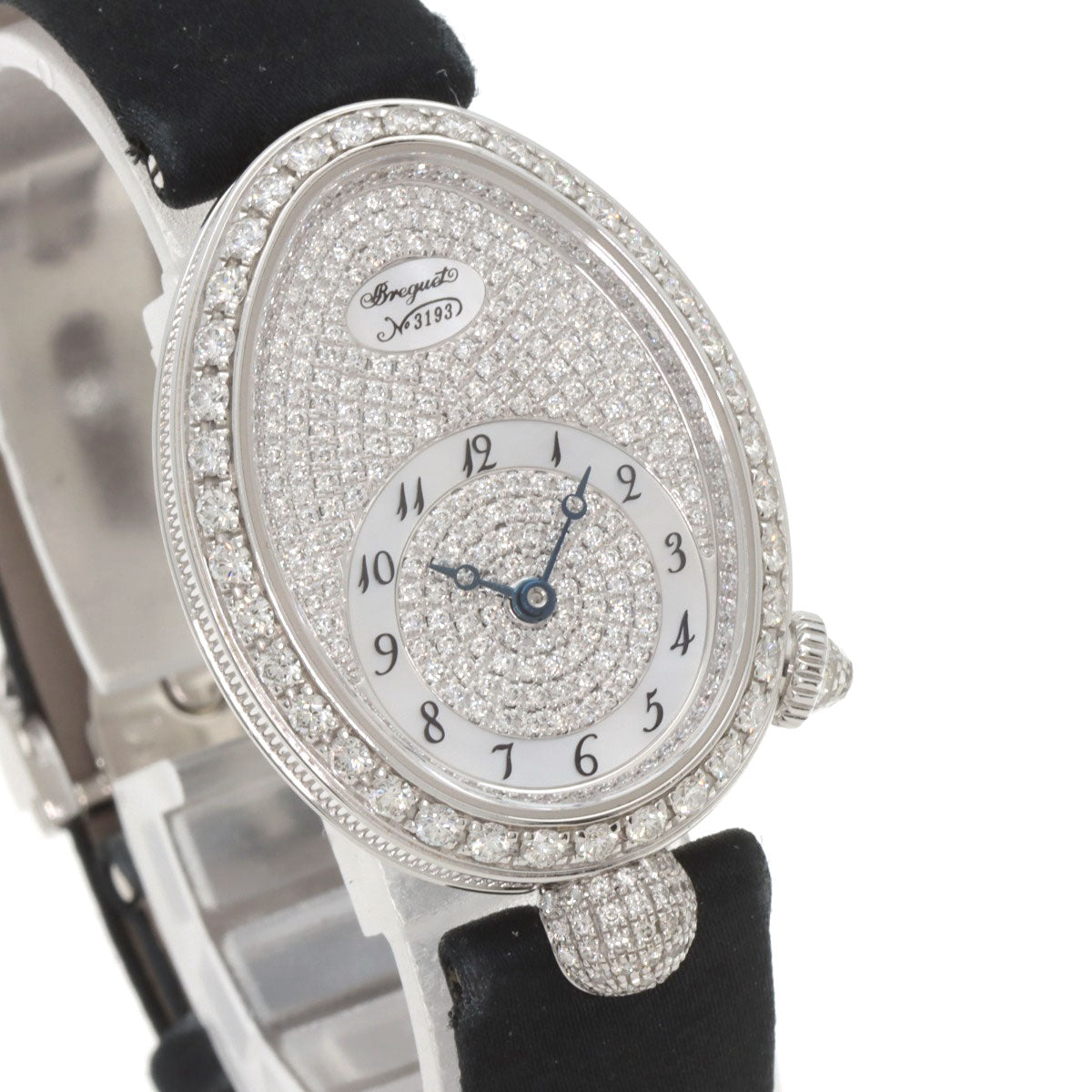 Breguet Queen of Naples Watches 8928BB 8D 844 K18 White Gold/Leather x Satin Ladies
