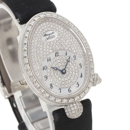 Breguet Queen of Naples Watches 8928BB 8D 844 K18 White Gold/Leather x Satin Ladies