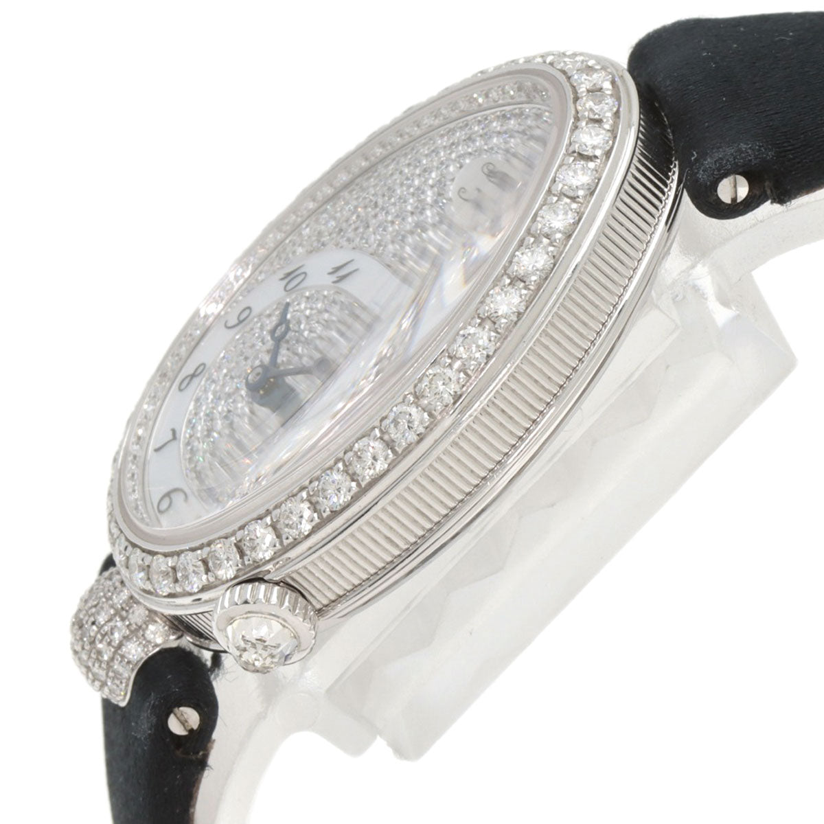 Breguet Queen of Naples Watches 8928BB 8D 844 K18 White Gold/Leather x Satin Ladies