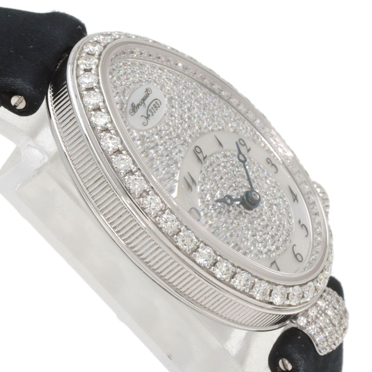 Breguet Queen of Naples Watches 8928BB 8D 844 K18 White Gold/Leather x Satin Ladies