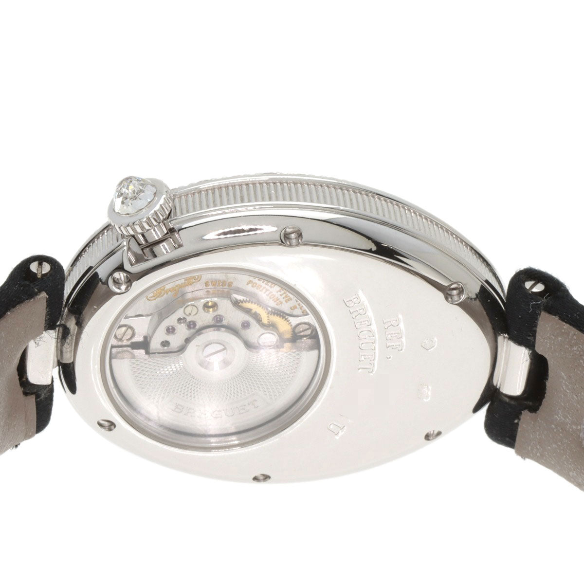 Breguet Queen of Naples Watches 8928BB 8D 844 K18 White Gold/Leather x Satin Ladies