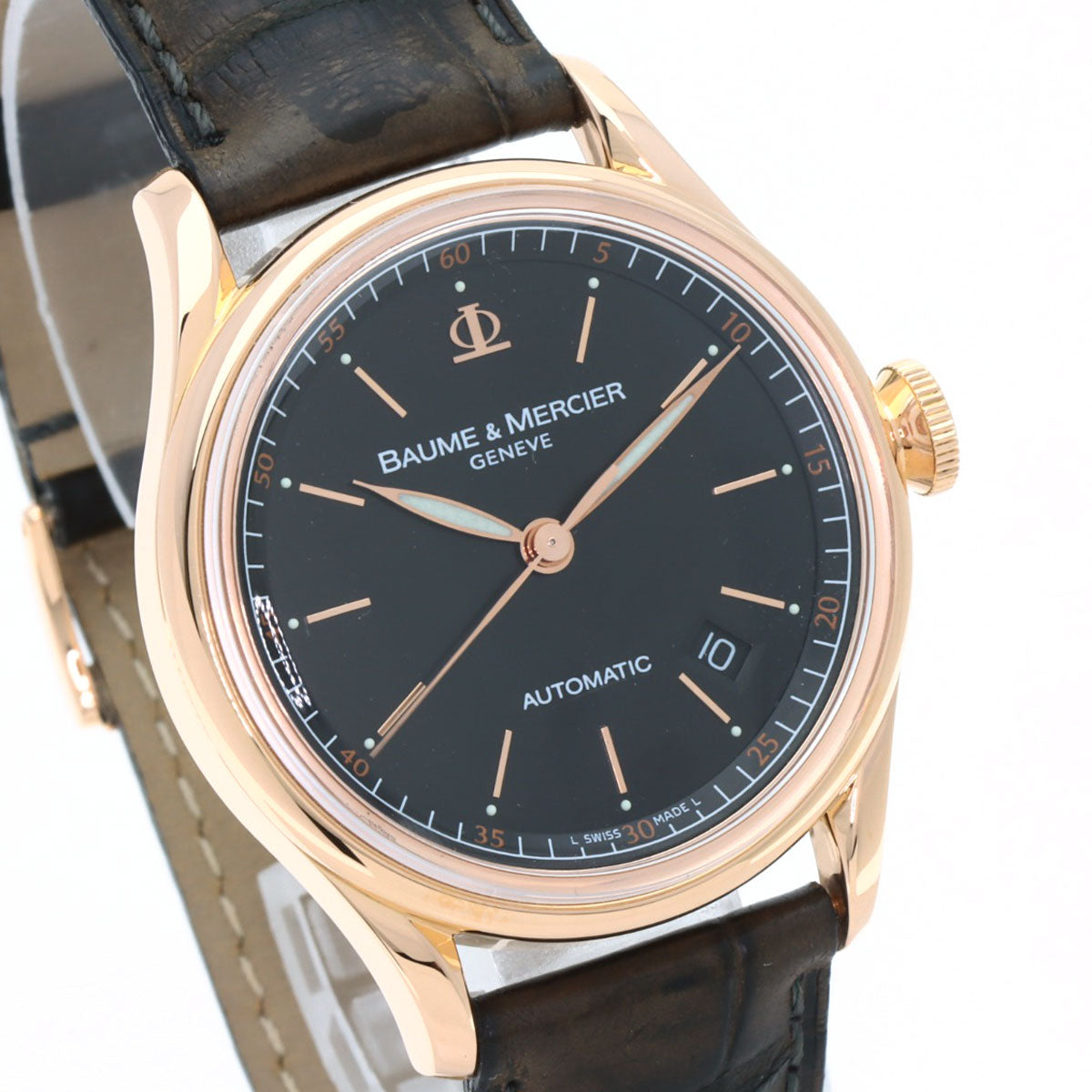Baume & Mercier Classima Executive Watches M0A08691 K18 Pink Gold/Leather mens