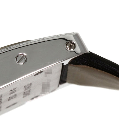 CARTIER Tank American SM BezelDiamond Watches WB706631 K18 White Gold/Satin x Leather Ladies