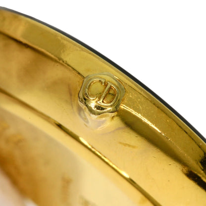 CHRISTIAN DIOR Round face Watches 46.153-3 Gold Plated/Leather Ladies