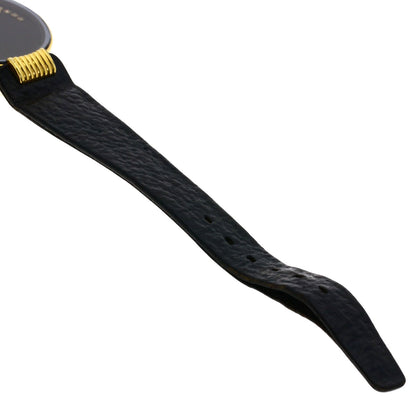 CHRISTIAN DIOR Round face Watches 46.153-3 Gold Plated/Leather Ladies