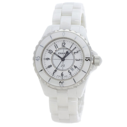 CHANEL J12 1.3 "White Ceramic Watches H0968 Ceramic/Ceramic Ladies