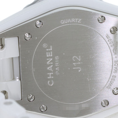 CHANEL J12 1.3 "White Ceramic Watches H0968 Ceramic/Ceramic Ladies