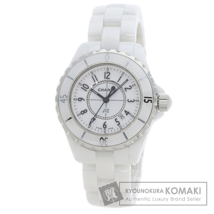 CHANEL J12 1.3 "White Ceramic Watches H0968 Ceramic/Ceramic Ladies