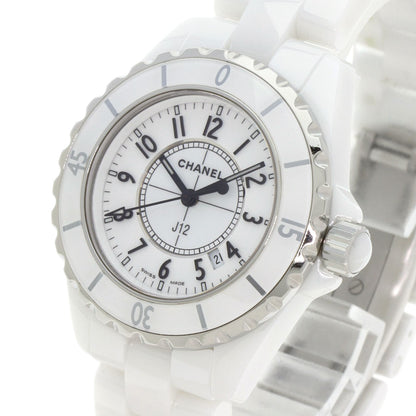 CHANEL J12 1.3 "White Ceramic Watches H0968 Ceramic/Ceramic Ladies