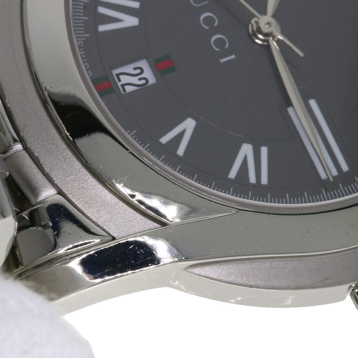 GUCCI Round face Watches 5500M Stainless Steel/Stainless Steel mens