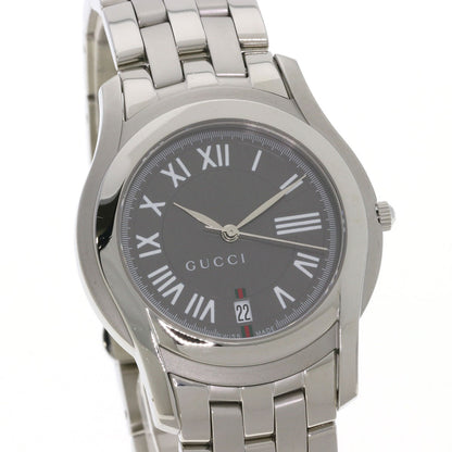 GUCCI Round face Watches 5500M Stainless Steel/Stainless Steel mens