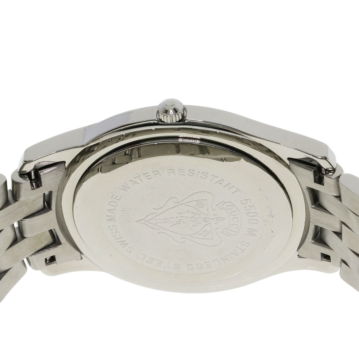 GUCCI Round face Watches 5500M Stainless Steel/Stainless Steel mens