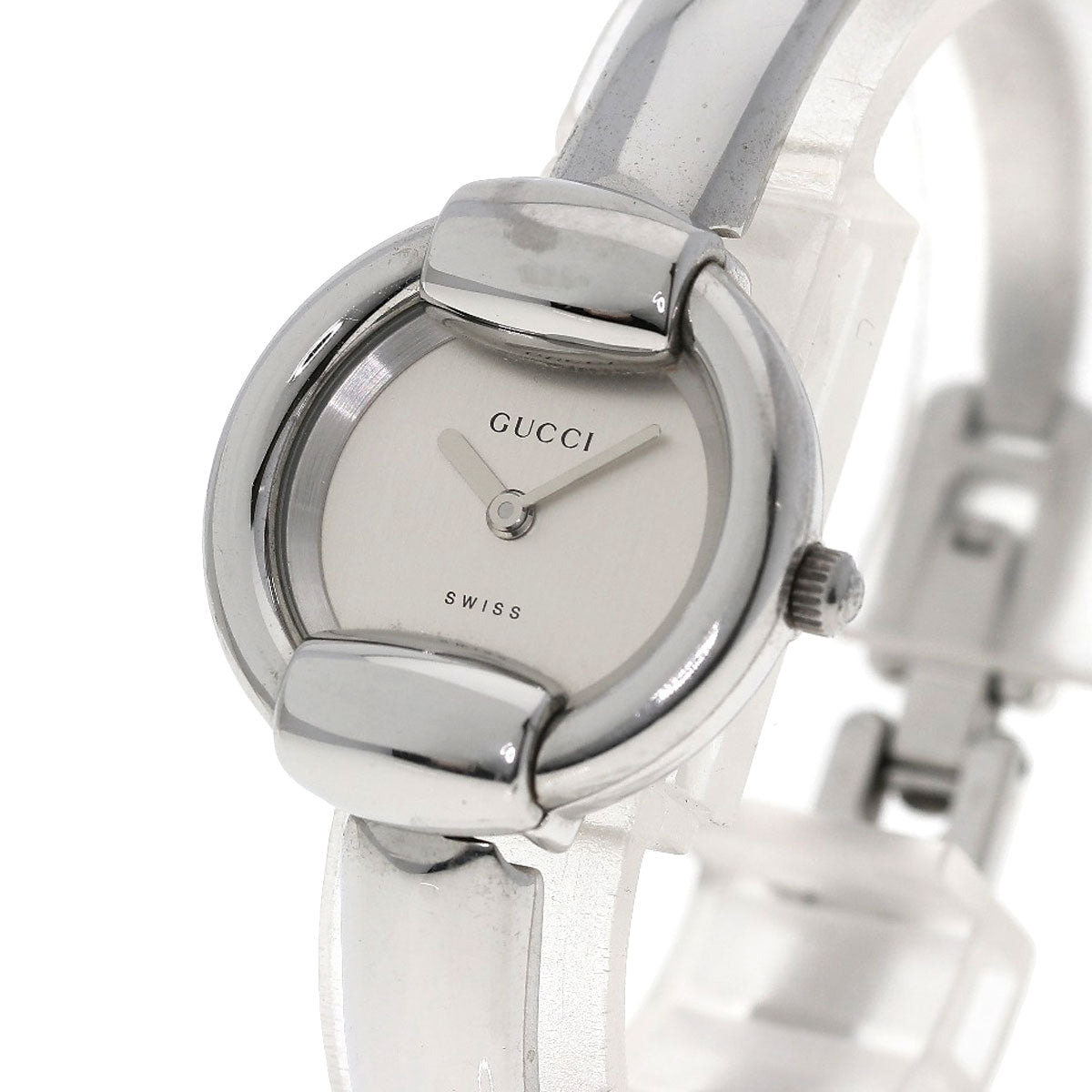 GUCCI Round face Watches 1400L Stainless Steel/Stainless Steel Ladies