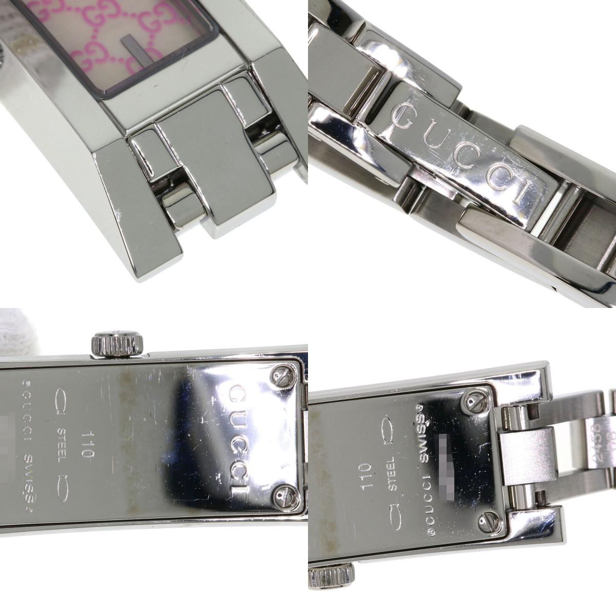 GUCCI Square face Watches YA110 Stainless Steel/Stainless Steel Ladies
