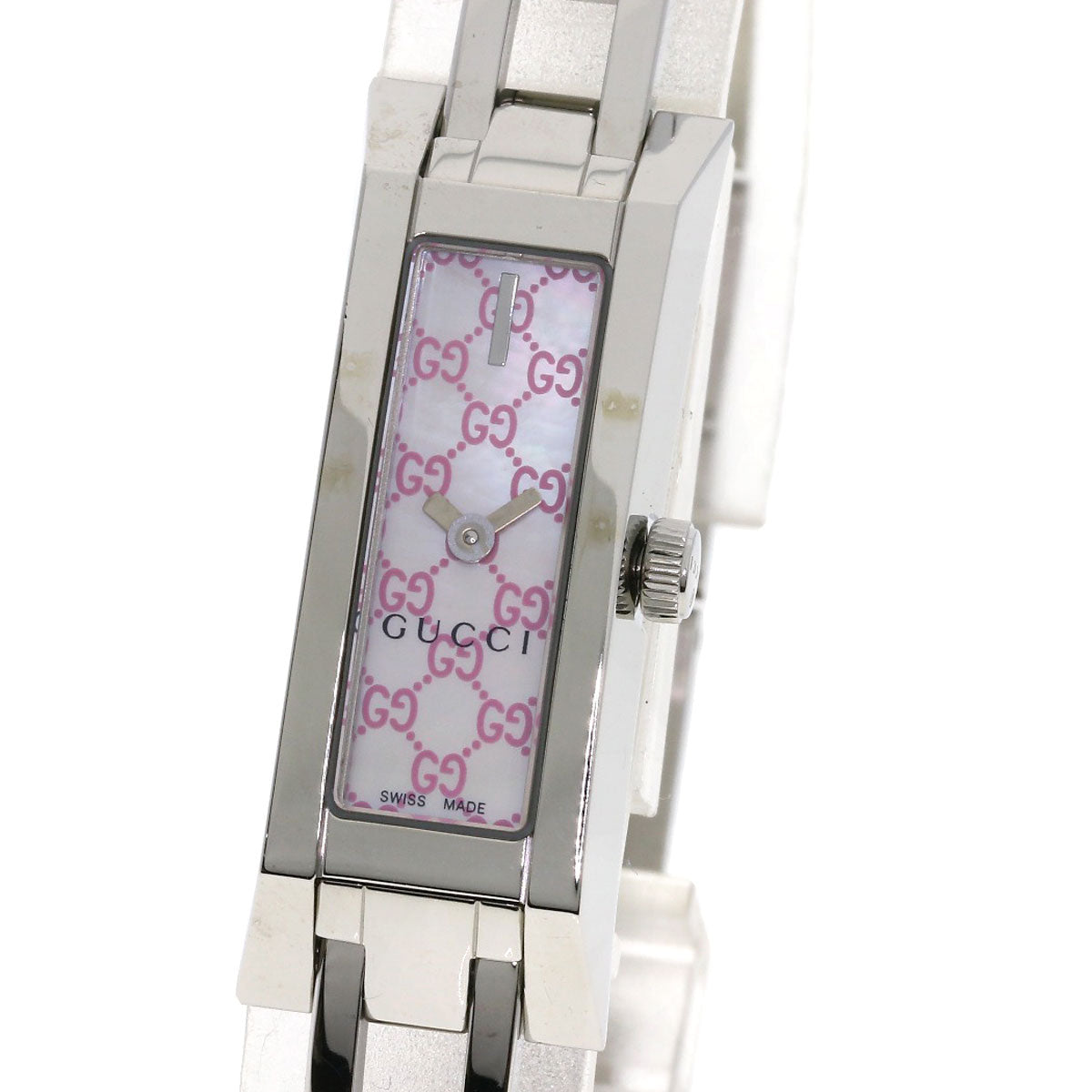 GUCCI Square face Watches YA110 Stainless Steel/Stainless Steel Ladies