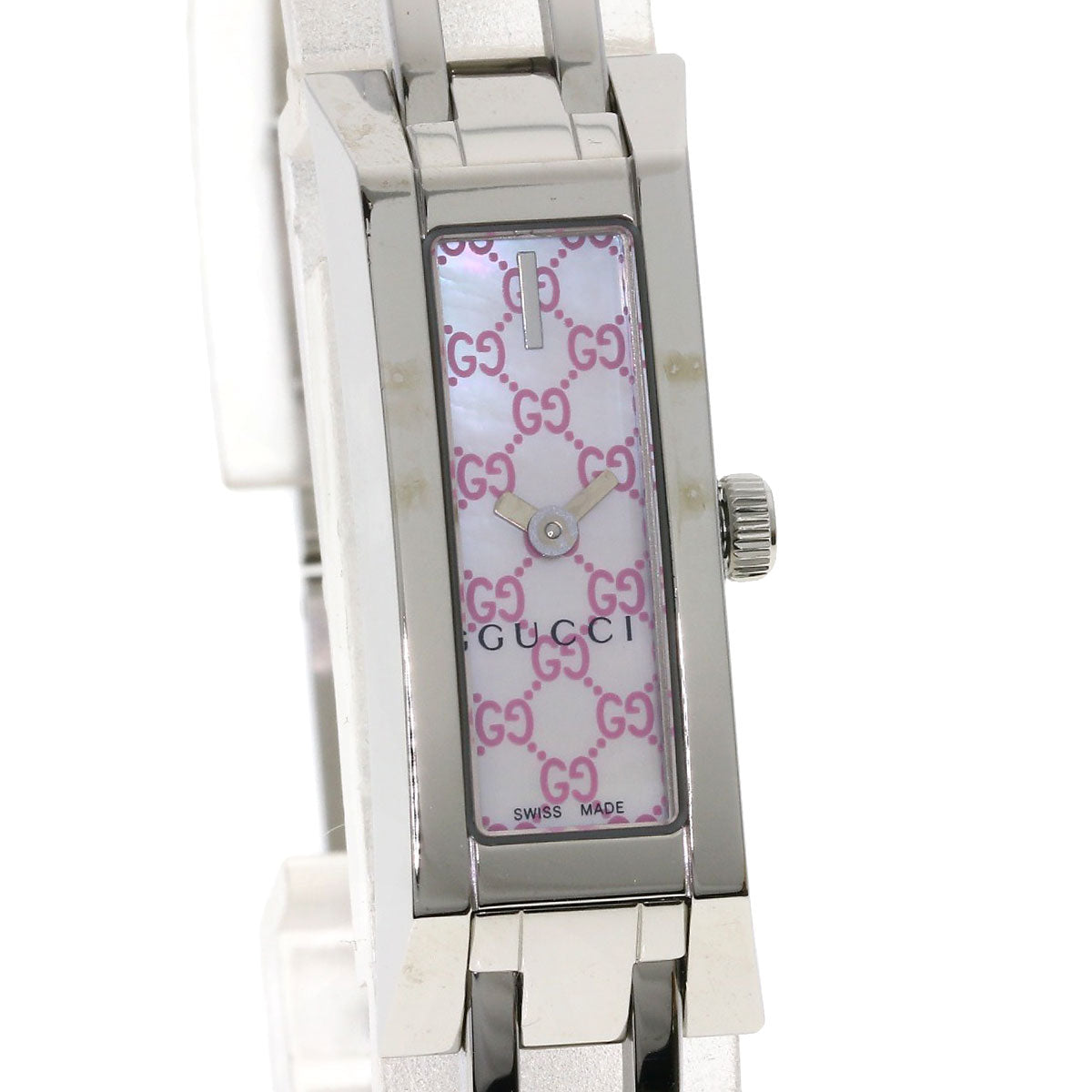 GUCCI Square face Watches YA110 Stainless Steel/Stainless Steel Ladies