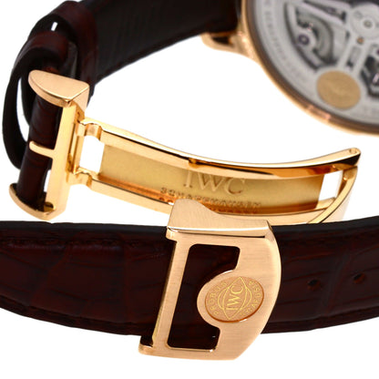 IWC Portuguese 7-day power reserve Watches IW500702 K18 Pink Gold/Leather mens