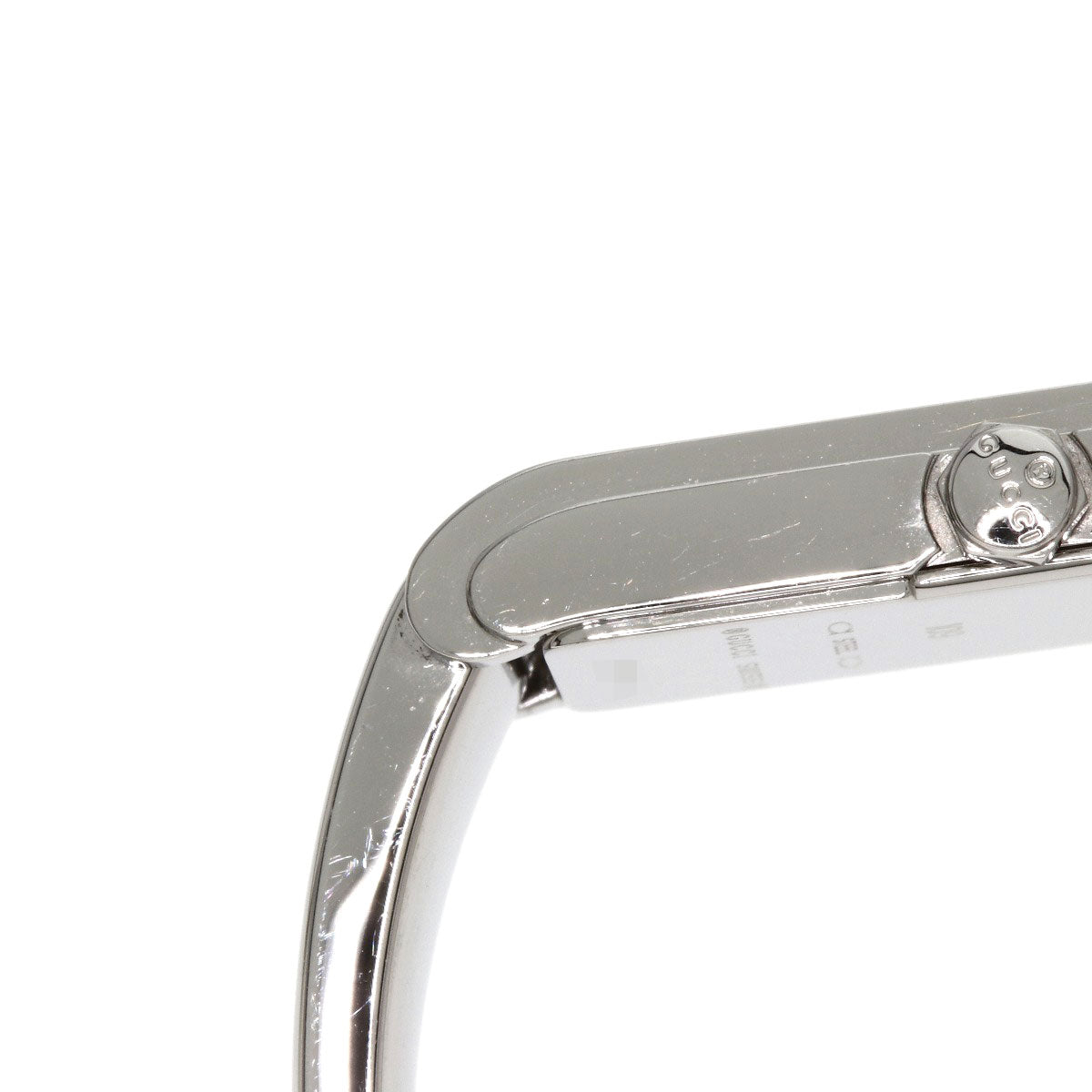 GUCCI Square Face 2P Diamond Watches 109 Stainless Steel/Stainless Steel Ladies