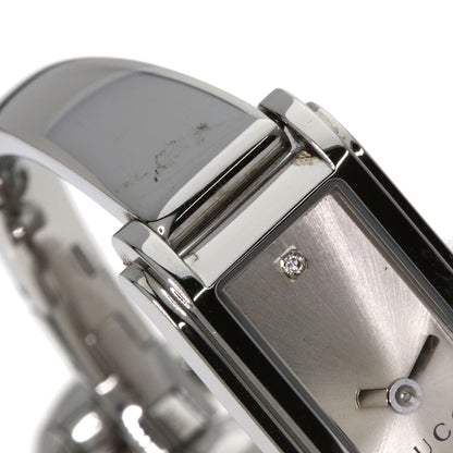 GUCCI Square Face 2P Diamond Watches 109 Stainless Steel/Stainless Steel Ladies