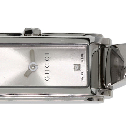 GUCCI Square Face 2P Diamond Watches 109 Stainless Steel/Stainless Steel Ladies