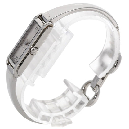 GUCCI Square Face 2P Diamond Watches 109 Stainless Steel/Stainless Steel Ladies