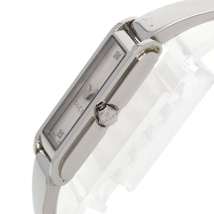 GUCCI Square Face 2P Diamond Watches 109 Stainless Steel/Stainless Steel Ladies