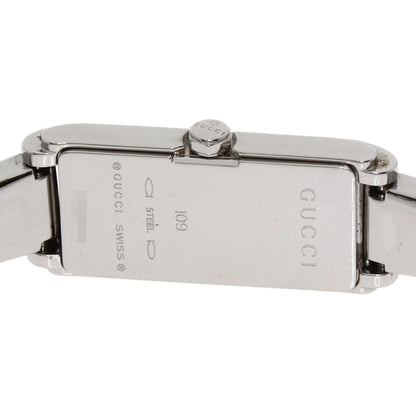 GUCCI Square Face 2P Diamond Watches 109 Stainless Steel/Stainless Steel Ladies