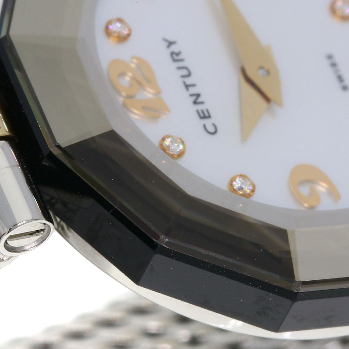 CENTURY Prime Time 8P Diamond Watches Stainless Steel/Stainless Steel Ladies